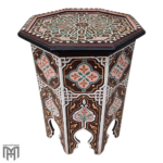 Moroccan hand painted side table