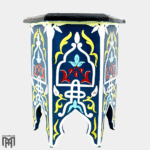 Midnight Blue Moroccan Hexagonal Side Table