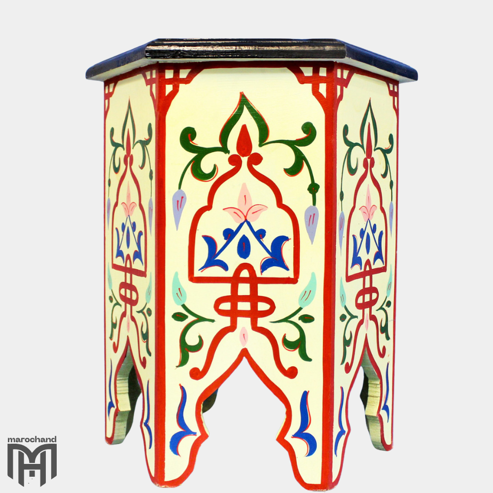 hexagonal Moroccan table