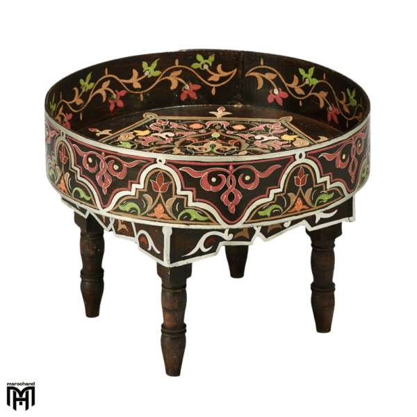 Moroccan Low Table with High Edges