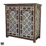 Moroccan Oriental Hand-Painted Chest of Drawers SANSIBAR - Tall Narrow Dresser