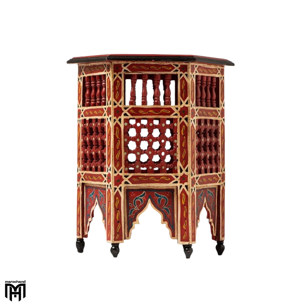Hexagonal Arab side table