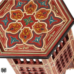 Hexagonal Arab side table