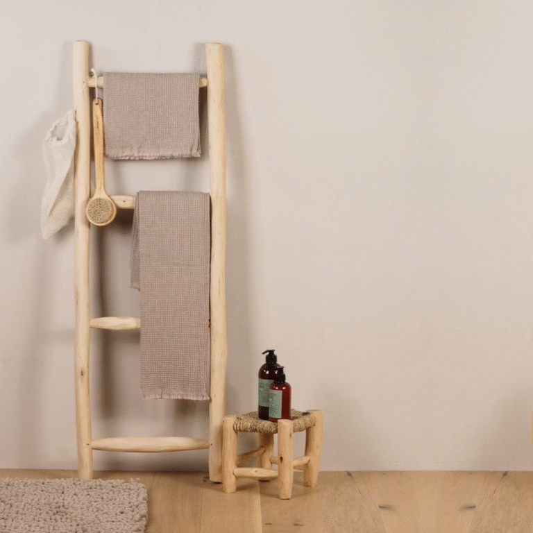 ladder towel rack wood​