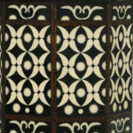 Moroccan Dark Brown Octagonal Resin Table Natural Wood & Resin Art Piece