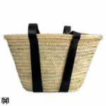 Palm Leaf Bag with Leather Handles - Boho Tote & Shoulder Bag
