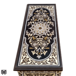 Moroccan Hand-Painted Chest of Drawers HAMIDOU-K - Nature Wood Tall Narrow Dresser