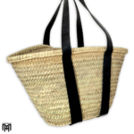 Palm Leaf Bag with Leather Handles - Boho Tote & Shoulder Bag