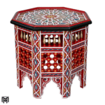 Moroccan Octagonal HALIMA Table | Handcrafted Wood Coffee & Tea Table
