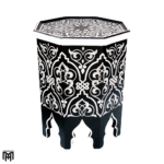 Moroccan Oriental SHAKIRA Side Table | Hand-Painted Wood Coffee & Tea Table