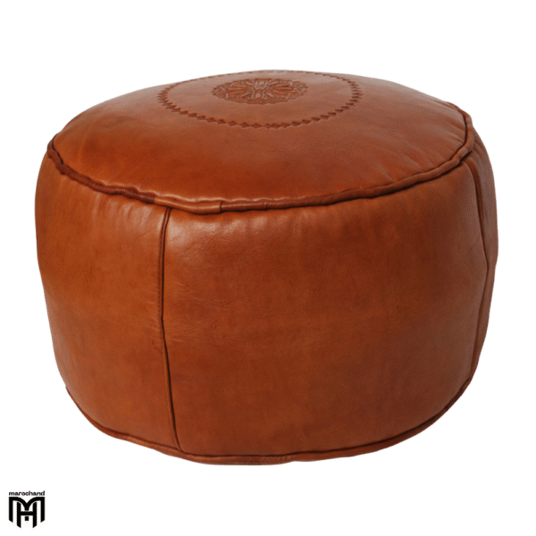 Moroccan Cognac Seat Cushion with Filling | SALE Pouf Ottoman & Floor Seat