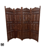 Moroccan Teak Wood Room Divider | Hand-Carved Panel Furniture & Home Decor