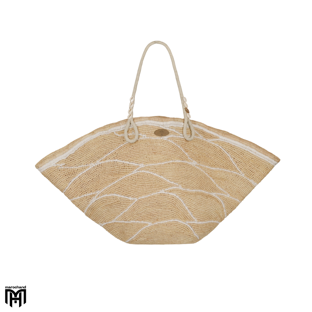 Moroccan Basket Tote Bag | Handmade Raffia Traditional Craft Tote