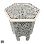 Moroccan ANKABUTA Solid Wood Tea Table | Oriental Hand-Painted Wood Coffee Table