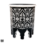 Moroccan Oriental SHAKIRA Side Table | Hand-Painted Wood Coffee & Tea Table