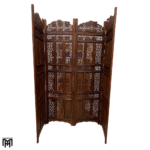 Moroccan Teak Wood Room Divider | Hand-Carved Panel Furniture & Home Decor