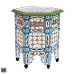 Moroccan Arabic Hand-Painted BYAD Table | Artisan Wood Coffee & Side Table