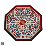 Moroccan Octagonal HALIMA Table | Handcrafted Wood Coffee & Tea Table