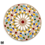 Moroccan Low Mida-W Side Table | Hand-Painted Wood Dining & Coffee Table