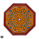 Moroccan BAHJA Colorful Tea Table | Arabic Hand-Painted Wood Coffee Table