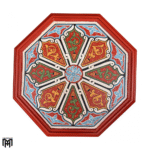 Moroccan HEDIA Hand-Painted Tea Table | Artisan Wood Coffee & Side Table