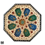 Moroccan ALIYA Colorful Side Table | Hand-Painted Wood Coffee & Tea Table