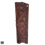 Moroccan Spanish Flora Design Teakwood Screen | Standing Folding Room Divider Panel
