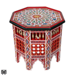 Moroccan Octagonal HALIMA Table | Handcrafted Wood Coffee & Tea Table