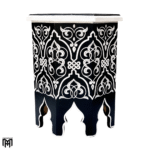 Moroccan Oriental SHAKIRA Side Table | Hand-Painted Wood Coffee & Tea Table