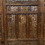 Moroccan Teak Wood Room Divider | Hand-Carved Panel Furniture & Home Decor