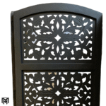 Moroccan Mid Century Wooden Room Divider | Handmade Folding Partition Screen